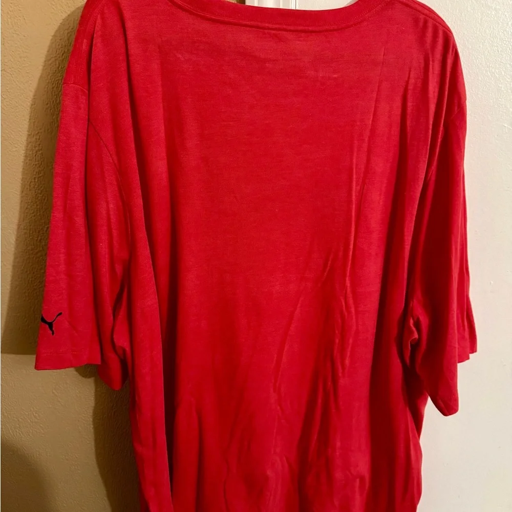 PUMA Men's Red T-Shirt - Picture 2 of 3